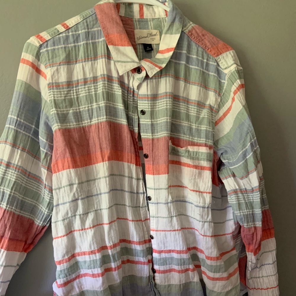 Universal Threads Plaid Button up